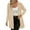 Khaki, variant on Women's Spring Fall Long Blazer Jackets Sleeve Lapel Pockets Loose Fit Work Casual Blazers Outerwear