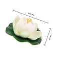 thumbnail image 4 of OULII 6Pcs Outdoor Pool Decorations Lotus Flower 5x10cm Light Yellow EVA Material for Homeowners, 4 of 8