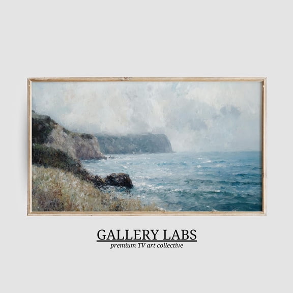 Vintage Coastal Muted Beach House Decor Wall Art