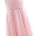 thumbnail image 6 of DPOIS Kids V-neck Tulle Flower Girls Dress Open Back Formal Long Dress, 6 of 7