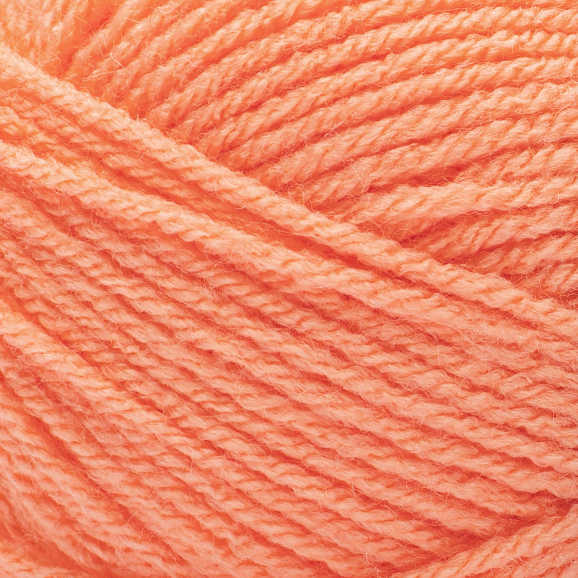 Loops & Threads Peach Pink Impeccable Solid Yarn - Medium Weight Yarn for Knitting, Crochet, Weaving, Arts & Crafts, 18 Pack