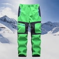 thumbnail image 3 of AOMPMSDX Boys Pants Kids Baby Boys Girls Patchwork Ski Pants Suit Pocket Thicken Warm Trouser Pants Regular Ski Pants Casual Pants Boys Clothes GN2 5 Years-6 Years, 3 of 3
