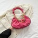 thumbnail image 4 of Bolsa A Cuestas Media Luna Bolsa Plisada Mujer Axila Bolsa Cadena Bola De Masa Sólida Bolso Embrague Femenino Likrtyny Para Estrenar, 4 of 6