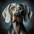 thumbnail image 1 of Blue Weimaraner - Peinture Diamant DIY, 1 of 6