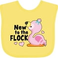 thumbnail image 3 of Inktastic New to the Flock Cute Baby Flamingo Boys or Girls Baby Bib, 3 of 4