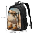 thumbnail image 5 of Disketp Hiking Duck Travel Laptop Backpack, Laptops Backpack with USB Charging Port, Water Resistant Computer Bag Gift for Men & Women, 5 of 7