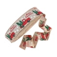 thumbnail image 4 of Elodie Christmas Ribbon Garlands Christmas Element Patterns Cute Wired Edge Ribbons 5m, 4 of 8