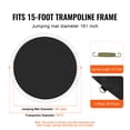 thumbnail image 2 of KFFKFF Trampoline Jumping Surface, Compatible with 15ft Trampoline Frame, Versatile Jumping Surface for 15ft Circular Trampoline, Suitable for 6.5" Spring Length, 2 of 9
