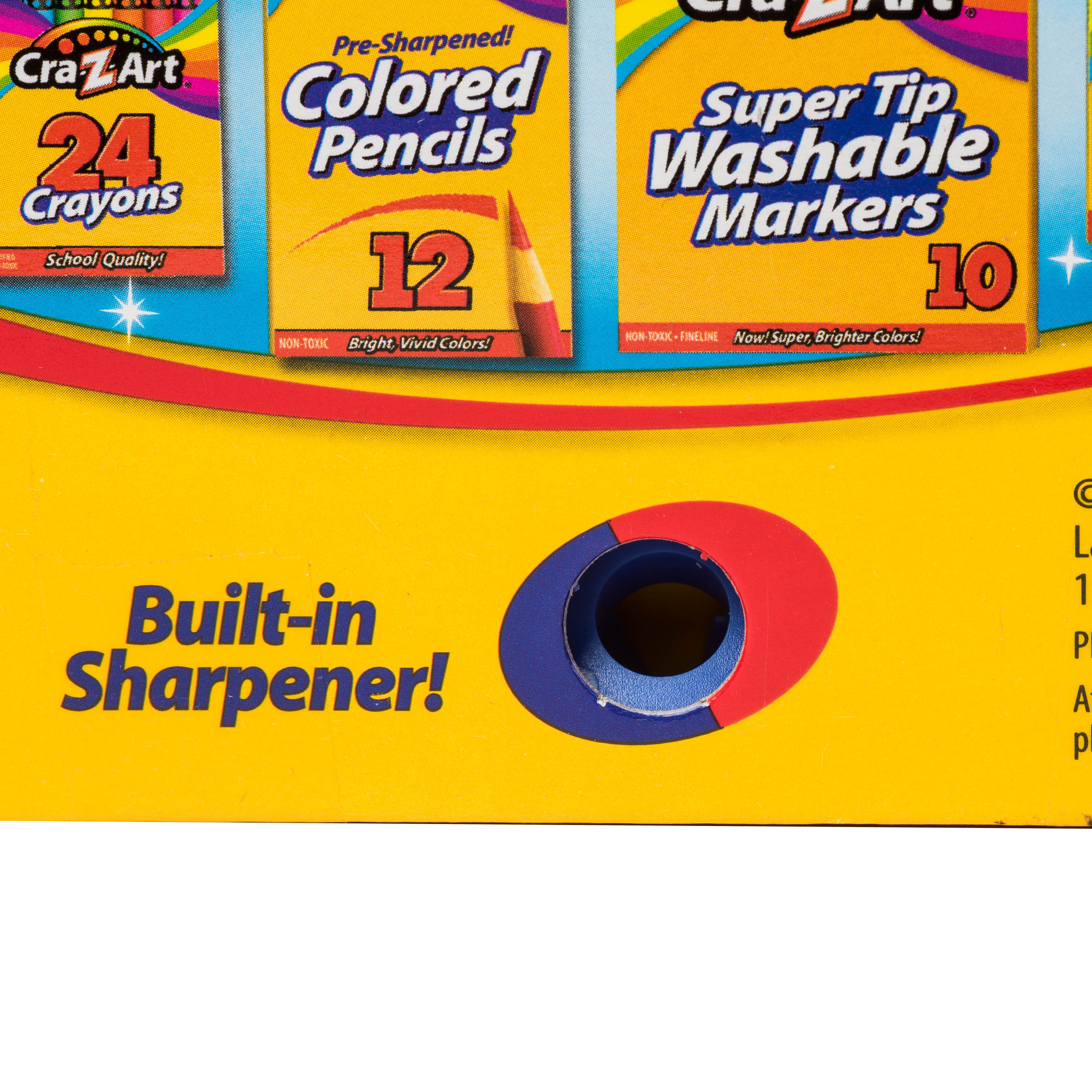 Cra-Z-Art 96 Count Crayons, Bulk Pack with Built-in Sharpener, Multicolor, Back to School - image 6 of 10