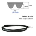 thumbnail image 2 of HTD-5M Rubber Timing Belt 651 Teeth, 3255mm Pitch Length, Closed Loop Pulley Timing Belt, 2 of 6