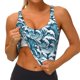 thumbnail image 3 of Balery Ocean Waves Sujetadores deportivos con espalda cruzada para mujer, acolchados, sin costuras, de alto impacto, ideales para yoga, gimnasio, entrenamiento y fitness.-, 3 of 8