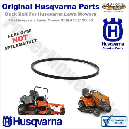 Husqvarna 32 3/8" Deck Belt for Walk-Behind Lawn Mowers / 532196853, 532426609