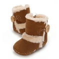thumbnail image 4 of Baywell Newborn Baby Girls Warm Winter Boots Kids Outdoor Snow Boots Infant Toddler Soft Sole Winter Warm Crib Booties Shoes 0-18M, 4 of 9