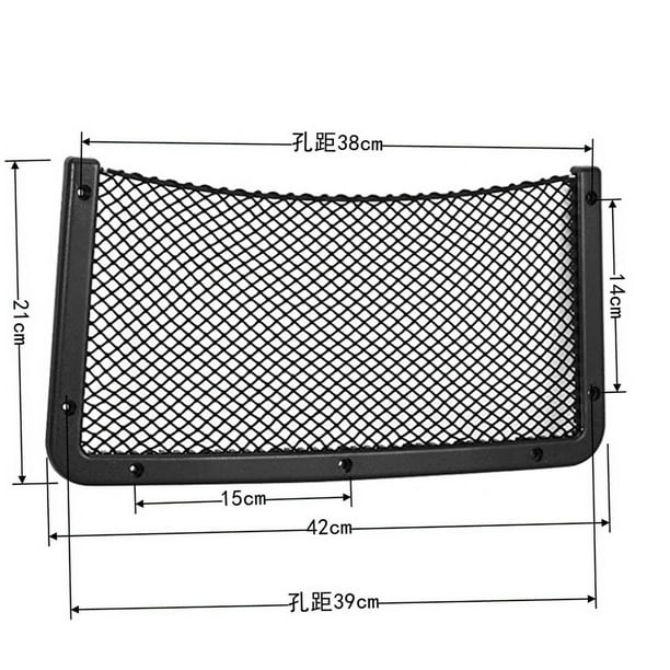 Caja de almacenamiento lateral para maletero de coche, marco de plástico ABS, soporte de bolsa de malla para asiento, SUV, RV, hogar, marino