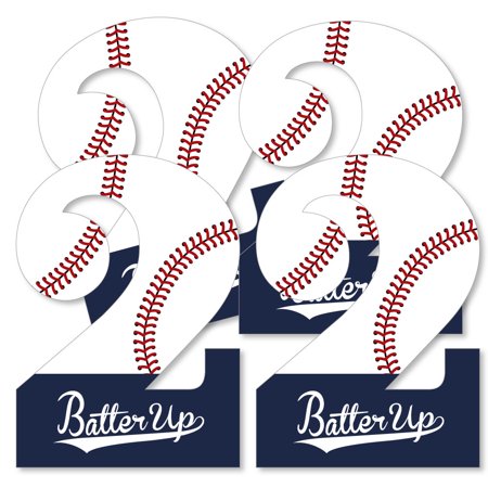 2nd Birthday Batter Up Baseball Two Shaped Decorations Diy