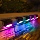 thumbnail image 2 of Paquete de 4 luces solares negras para cubierta, luces led solares para escalones, luces impermeables para cercas para escalones al aire libre, cerca lc975, 2 of 5
