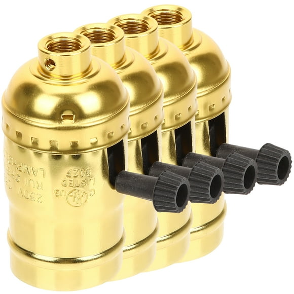 4pcs Light Socket /e27 Base Light Bulb Holder Light Bulb Plug Bulb Holder