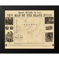 thumbnail image 2 of Rand McNally 14x12 Black Modern Framed Museum Art Print Titled - South Dakota Black Hills - Rand McNally 1877, 2 of 5