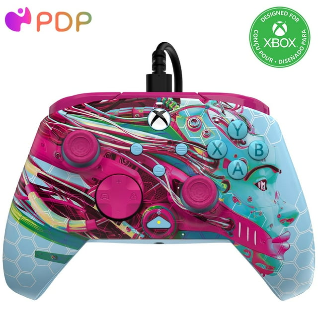 Controlador de juegos PDP Gaming REMATCH GLOW para Xbox Series X|S