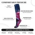 thumbnail image 3 of Bixox Color Explosion Makeup Brush Print Compression Socks,Compression Socks Women & Men Circulation for Medical,Running,Athletic, 3 of 7