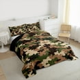 thumbnail image 3 of Manfei Camouflage Hunting Bedding Comforter Set,Camo Army Twin Comforter Sets,Green Brown Beige Bedding Set For Teens,Ultra Soft Home Decor Reversible,2 Pieces, 3 of 8