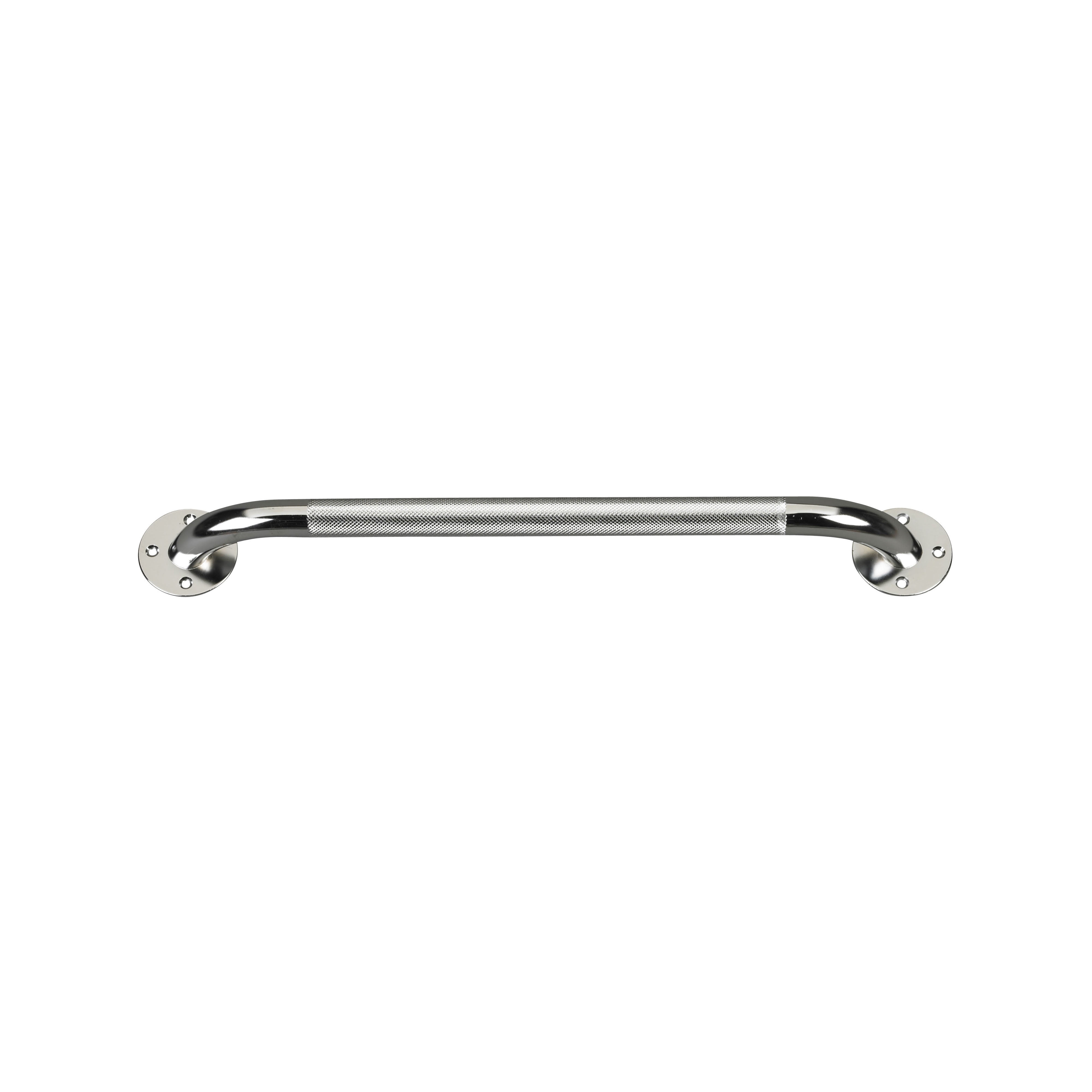 Lumex Chrome Knurled Grab Bar, Chrome, 18 Inch 2018A