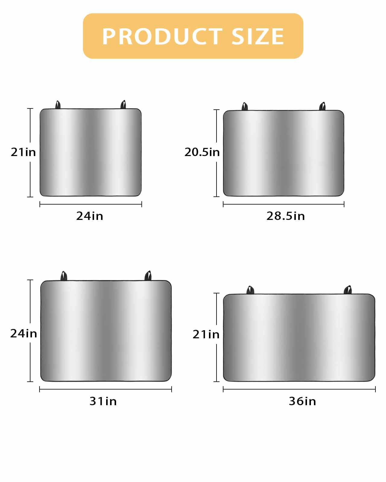 nqOlkjepod Large Induction Cooktop Protector Mat 36"x21", Grey White Stove Top Covers for Electric Stove, Gray Farmhouse Modern Rustic Decorative Stove Burner Cover Mats, Glass Top Stove Cover