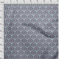 thumbnail image 4 of oneOone Polyester Spandex Dusty Blue Fabric Damask Craft Projects Decor Fabric Printed By The Yard 56 Inch Wide, 4 of 5