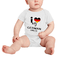 thumbnail image 2 of I Heart My German Unlce Germany Love Flag Baby One-Pieces Baby Bodysuit (White, 6-12 Months), 2 of 5