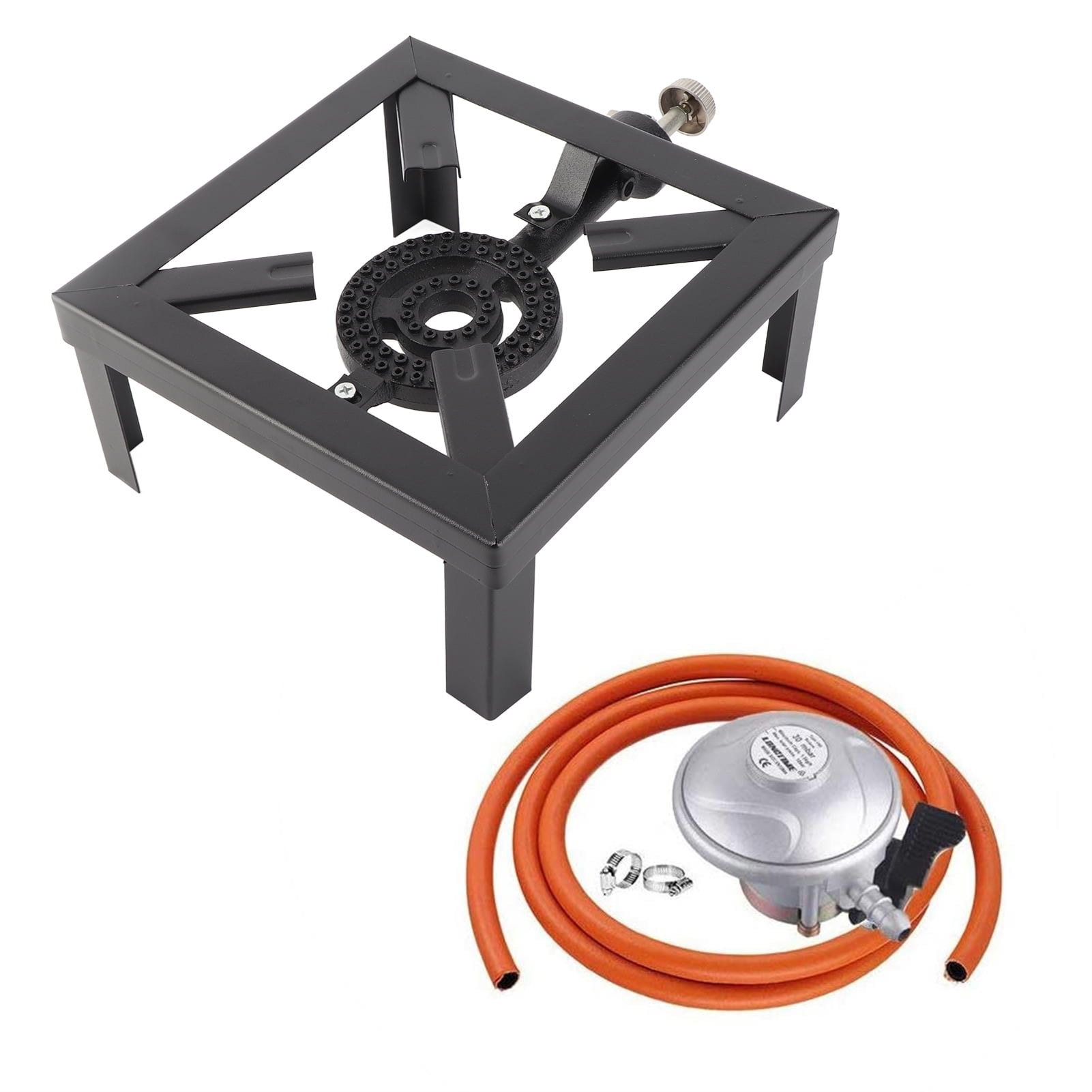 Iron 8KW Gas Boiling Ring Cast Iron Stove Large LPG Stove Outdoor Cooker Iron Frame Portable Fire Control Stove