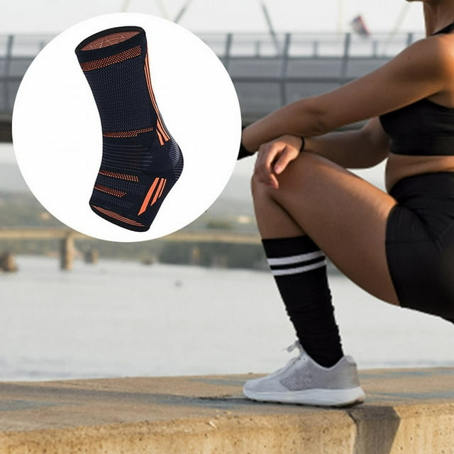 Ankle Support Brace with Silicone Gel for Injury Recovery and Stability Enhanced Compression Sleeve