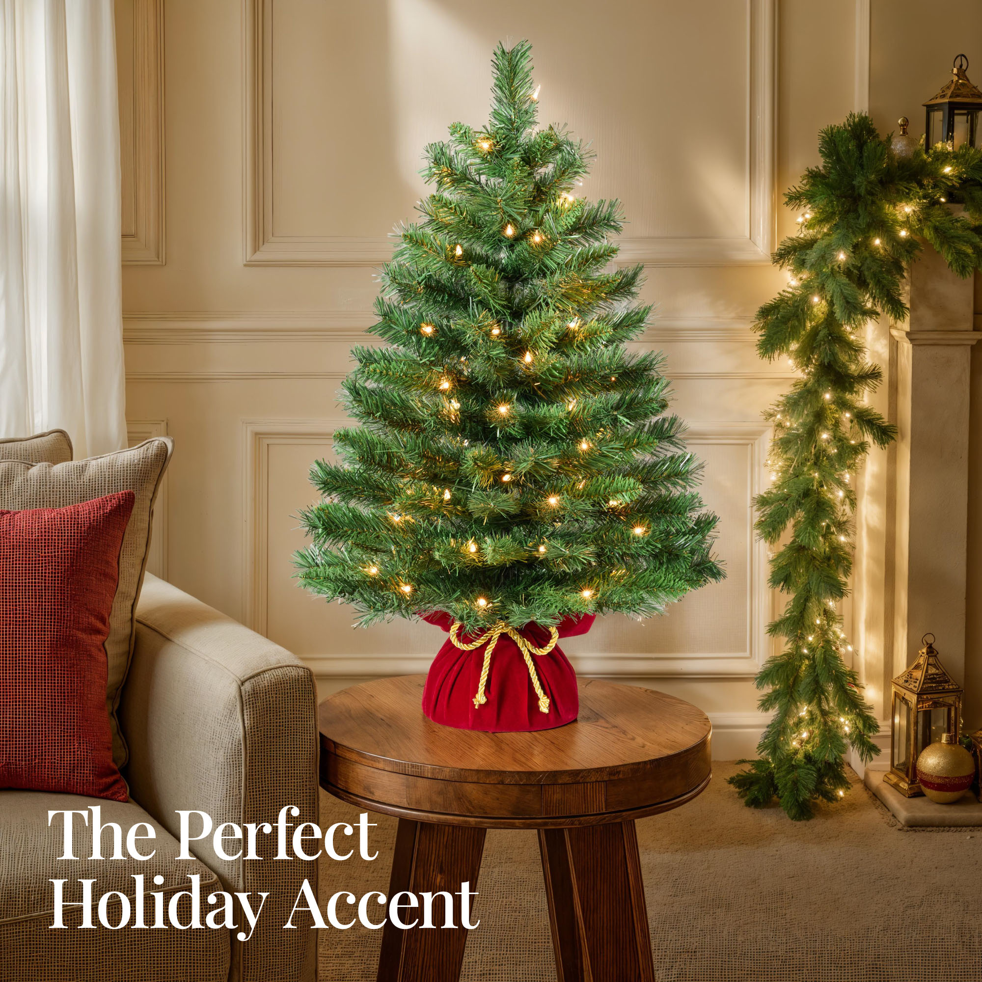 Best Choice Products 24 Inch Pre-Lit Tabletop Christmas Tree photo 3