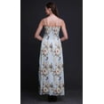thumbnail image 2 of Bimba Robe à Bretelles Smockée en Georgette pour Femmes à Imprimé Floral et Martin-Pêcheur - Moyen, 2 of 7