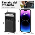 thumbnail image 3 of Radio Am Fm Portátil Recargable Con Linterna Mp3 Micro Sd Negro, 3 of 5