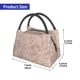 thumbnail image 2 of Fotbe Rose Gold Marble Texture Bolsa Térmica Portátil con Estampado, Bolsa de Entrega de Alimentos Aislada, Bolsa Reutilizable de Gran Capacidad para Comidas y Supermercado, 2 of 6
