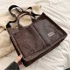 thumbnail image 5 of Women Crossbody Bag Large Capacity Multi Pockets Adjustable Strap Solid Color Portable Water Cup Book Cosmetic Storage Handbag Shoulder Bag, 5 of 5