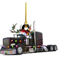 thumbnail image 1 of Ounissouiy Árbol de Navidad colgante colgante decoración regalo personalizado camión de bomberos vehículo camión barco excavadora colgante Kits de decoración para fiestas No.1 Ounissouiy HA042991-01, 1 of 5