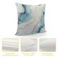 HENGT Navy Blue Gold Decorative Throw Pillows Covers Marble Outdoor