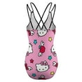 thumbnail image 6 of Hello Kitty Women's One Piece Swimsuit Tummy Control V Neck Bathing Suits, 6 of 7