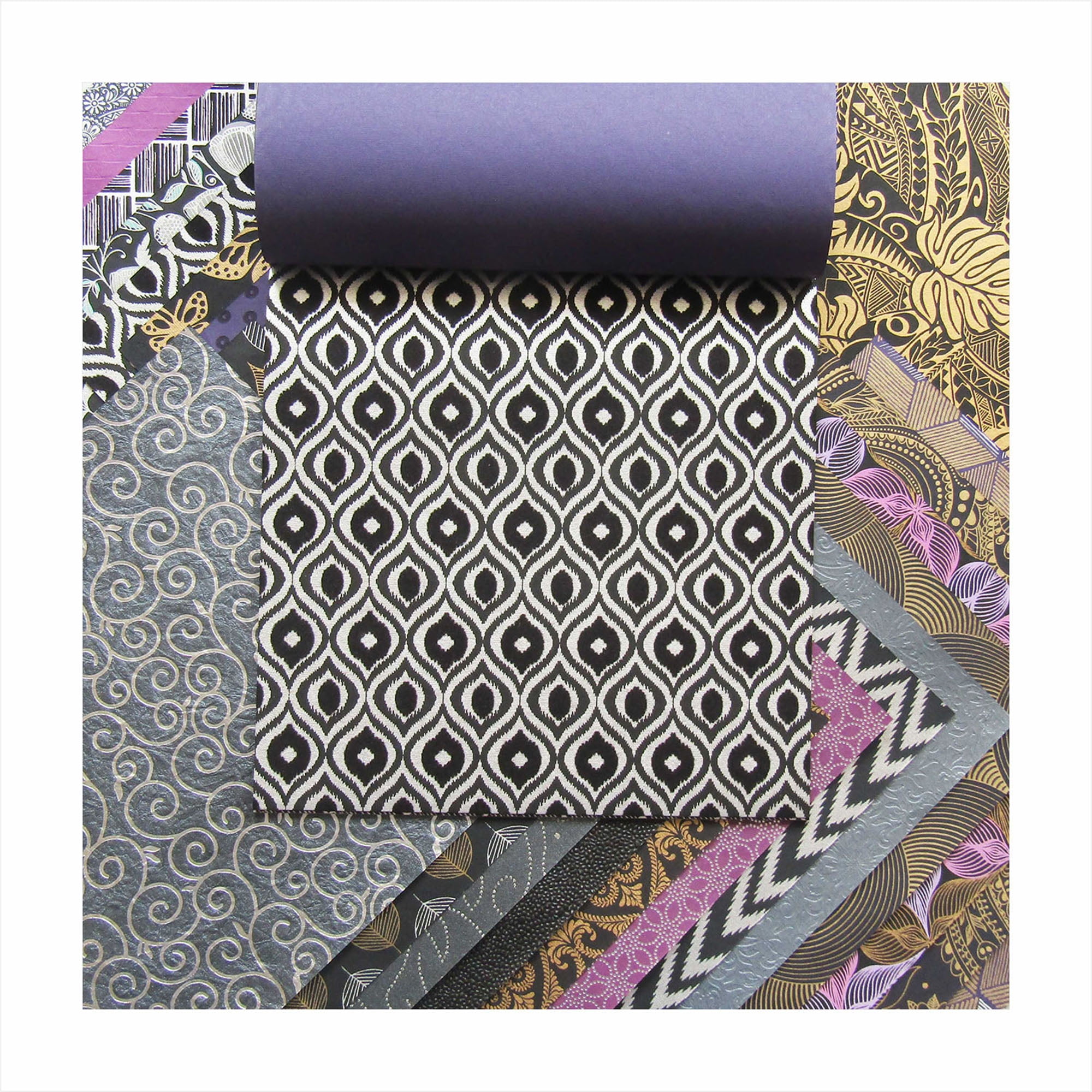 Paperhues Remembrance Handmade Scrapbook Collection Papers 12x12" Pad, 24 Sheets.
