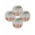 thumbnail image 7 of 15 Inch Round Placemats Set of 4, Gingerbread Christmas Non Slip Heat Insulation PP Table Mats, Xmas Balls Branches Grey Washable Place Mats for Kitchen Dining Party Table Decor, 7 of 7
