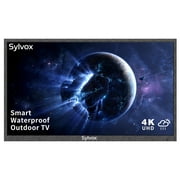 SYLVOX 65" Outdoor TV, 1000 Nits 4K Partial Sun Outdoor TV, IP55Waterproof, Smart Outdoor TV Support Bluetooth & Wi-Fi (Deck Series)