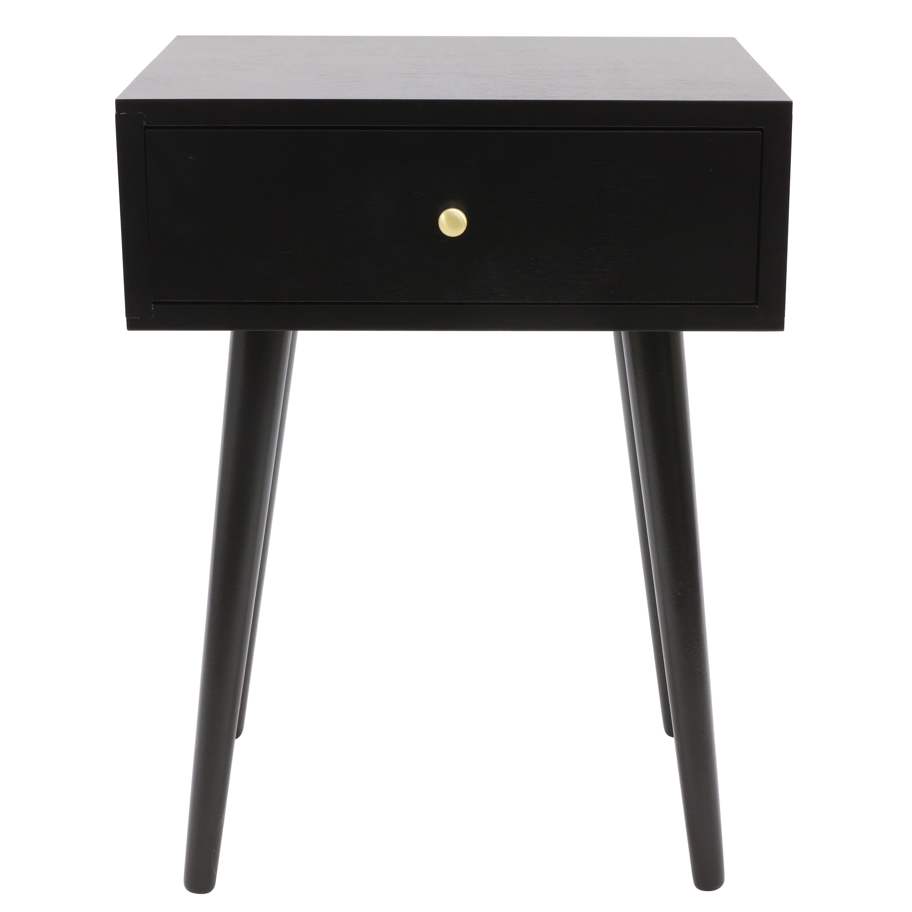 Decor Therapy Mid Century 1 Drawer Wood Side Table Multiple