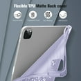 thumbnail image 3 of Fintie SlimShell Case for 11 Inch iPad Pro 4th 2022 / 3rd / 2nd / 1st Generation with Pencil Holder- Soft TPU Protective Stand Back Cover with Auto Wake/Sleep, Composition Book Lilac, 3 of 9