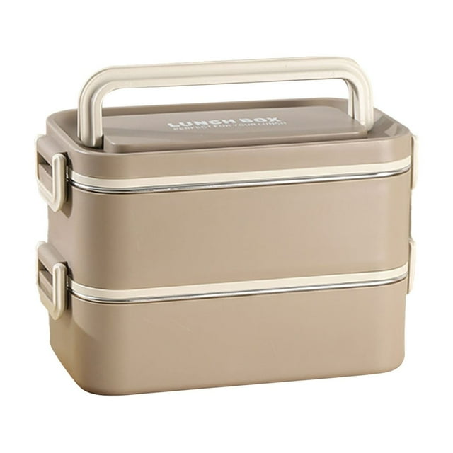 Hinati Clearance Lightning Double Layer Box Lunchbox for Stackable Containers Airtight Food Storage Containers Kitchen and Pantry Organization Canisters for Microwave, Oven, Freezer and Dishwasher