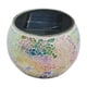 thumbnail image 2 of Lámpara solar de escritorio con luz LED nocturna para jardín, patio, exterior/interior, ideal como regalo (vidrio roto), con mosaicos., 2 of 5