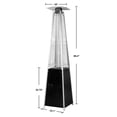 thumbnail image 3 of Nuu Garden Outdoor 48,000 BTU Pyramid Propane Gas Patio Heater with Wheels, 3 of 5