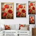thumbnail image 4 of Designart "Solitude In Scarlet Poppies I" Poppies Wall Art Living Room, 4 of 7