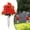 Red, variant on olkpmnmk Artificial Cemetery Flowers, Realistic Grave Flowers, Artificial Rose Bouquets, Memorial Rose Flowers, UV Resistant Memorial Day Flowers for Cemetery Headstones Gravesites Decoration