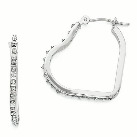 gold heart hoop earrings hinged 14k diamond enlarge thumbnails
